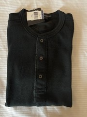 Ralph Lauren RLX Mens Knit Cotton Short Sleeve Henley Shirt, L Fits Like A S