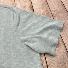 Johnston & Murphy Mens V-Neck T-Shirt Large Sage Green Marled Modal Blend