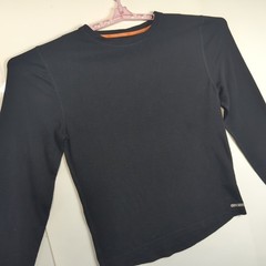 Omni-Wool Base Layer Shirt Men’s XL Black Wool Blend Crew Neck Long Sleeve