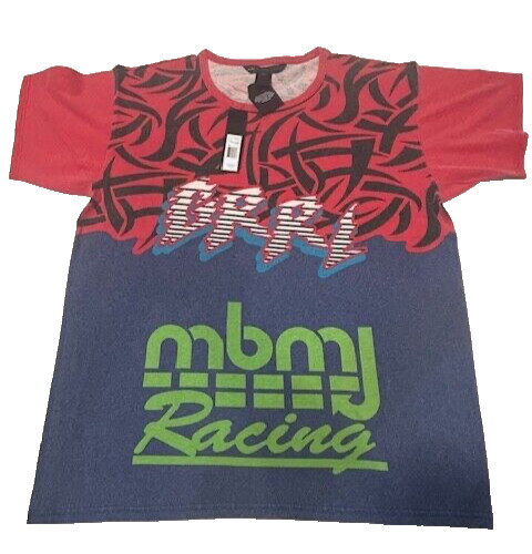 Marc by Marc Jacobs MBMJ Racing T-Shirt Allover Print NWT – Size L MSRP $128