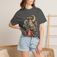 Cosmic Hermit Crab Lighthouse Graphic T-Shirt