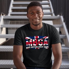Mens MBGA T Shirt Union Jack Make Britain Great Again English Pride Patriotic…