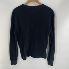 Buck Mason Vintage Thermal Henley Shirt in Black Mens Size XS – 100% Cotton
