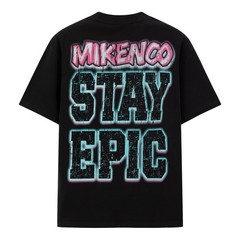 Stay Epic Bold Graphic Streetwear Tee Black Oversized T-Shirt