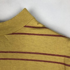 Used 70’S-80’S HANG TEN striped pattern multi-stripe mock neck surf skate t-…