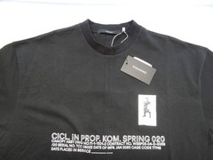 NWT Komakino M Utility Side Zip Pocket Black Short Sleeve Tee T-Shirt Designer
