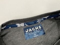 Jachs Signature Soft Touch Henley Shirt XL Gray Poly Viscose NWT $65 YGI K2-379