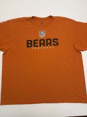 Vintage Reebok NFL Chicago Bears Football T-Shirt Mens 3XL Orange Graphic Tee