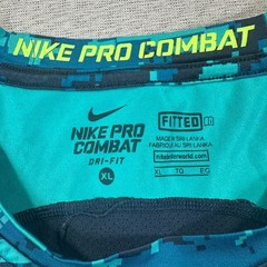 Nike Pro Combat Dri-FIT Shirt Mens XL Digital Camo Fitted Training MMA Fighting