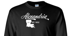 Alexandria Louisiana T-Shirt Long Sleeve Graphic tee