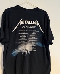 Metallica Shirt XL By Request 2014 Tour Black Band Rock Metal Gig Festival