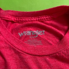 Wrangler Mens Team Roping Graphic T-Shirt XXL Red Heather Short Sleeve Western