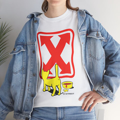 H Street Skate Yellow Cat Logo Men’s T-Shirt American Style T Shirt
