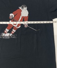 Chalktalk Sports T-Shirt Santa Clause Playing Hockey Tee Medium