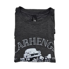 Carhenge Alliance Nebraska Graphic T-Shirt District Perfect Tri Dark Gray 2XL