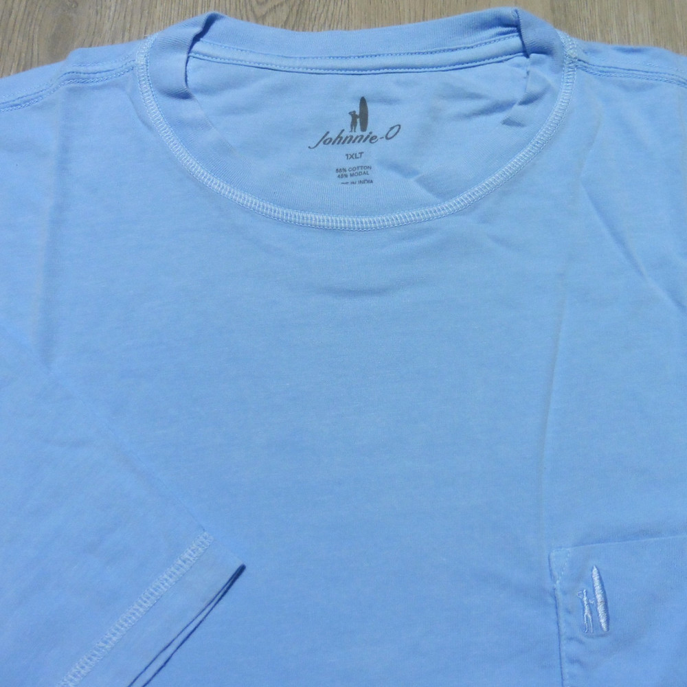 JOHNNIE O Mens 1XLT XL BIG & TALL T SHIRT DALE 2.0 MALIBLU SHORTSLEEVE GOLF XLT
