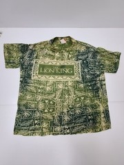 Vintage 90s Lion King Shirt Mens Medium Disney All Over Print Single Stitch Jem