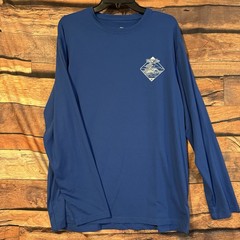 Hang Ten Men’s Tidal XL T-Shirt Blue Long Sleeve Sun UPF 50+ Soft Feel Stretch