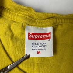 Supreme Dynamite Tee Shirt M Cotton USA Skate Streetwear Acid Yellow 101837 2019