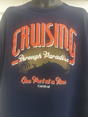 CARNIVAL CRUISE LINE CRUISING THROUGH PARADISE – 3XL BLUE T-SHIRT