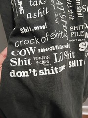 Vtg Fashion Victim F Everything Political Sarcasm Humor 90’s USA T-shirt Large