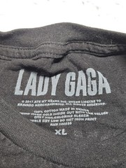 AUTHENTIC Lady Gaga Merch – Joanne World Tour 2017, 2018 Black T Shirt – Size XL