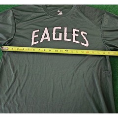 Badger Sport Eagles Athletic T Shirt Green Short Sleeve Mens Size Medium