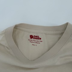 Fjallraven Shirt Mens Large Chalk White 1960 Logo Long Sleeve Cotton Basic