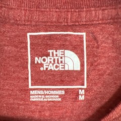 The North Face Half Dome T Shirt Men Medium Heathered Red Straight Hem Crew Neck