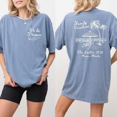 Custom Family Vacation 2026 Shirts Personalized Matching Beach Trip Tee