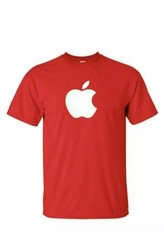New Apple Logo T Shirt Apple New Shirt Unisex S-XL Sizes 9-Colors Cotton T-Shirt