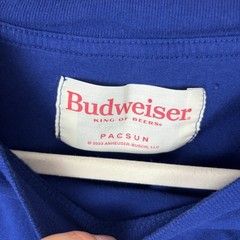 Budweiser x PacSun Blue Graphic T-Shirt Men’s Large Beer Logo 100% Cotton