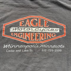Vintage 80s 3D Emblem ‘Put Your Ass In Some Class’ Motorcycle Graphic Tshirt’