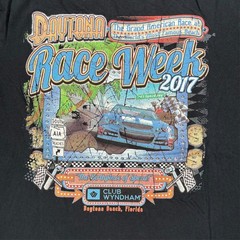 Race Week 2017 Daytona Beach Florida Graphic T Shirt Mens Size Large Black