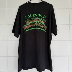 Universal Studios Halloween Horror Nights 1992 “I Survived” Men’s XL T-Shirt