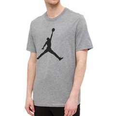 NWT JORDAN JUMPMAN ICON T SHIRT CJ0921-091 MENS LARGE HEATHER GREY NIKE AIR MAX