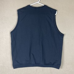 Lynx Mens L V Neck Vest Black Embroidered Logo 100% Cotton