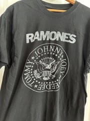 Ramones Retro Punk Graphic T-shirt Men XL Black Short Sleeve Music