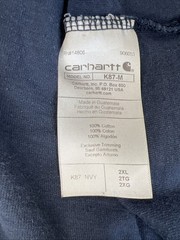 Carhartt K87 Heavyweight Pocket Tee Men’s 2XL Loose — Navy Workwear Fade