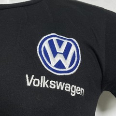Volkswagen Automobiles VW Embroidered Black T-Shirt Men’s LARGE