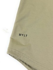 BYLT Basics Men’s Drop Cut Short Sleeve Henley Stretch Beige T-Shirt XXL