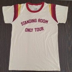 Tim McGraw Standing Room Only Tour T Shirt Small 70’s Style Cream Ringer T-shirt