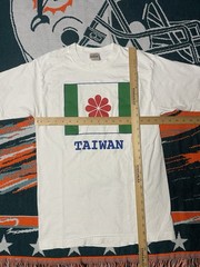 Vintage Taiwan Hearts In Harmony 1990s T-shirt White Size 40 (Fits XS) Rare