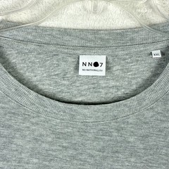 NN07 No Nationality Shirt Mens 2XL Gray Waffle Knit Thermal Preppy Outdoor