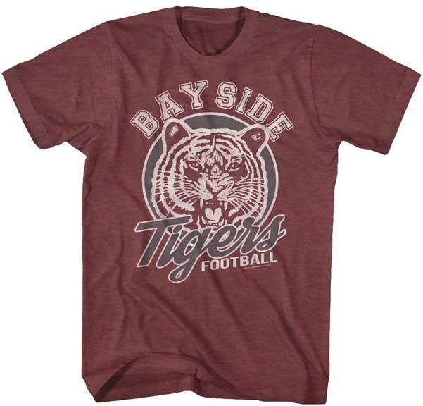 Saved By The Bell TV Show Bayside Tigers Football School Logo Men’s T Shirt