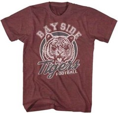 Saved By The Bell TV Show Bayside Tigers Football School Logo Men’s T Shirt