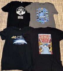 Mystery Science Theater 3000 T-Shirt Lot Unisex/Men Large 4pc + VIP Lanyard