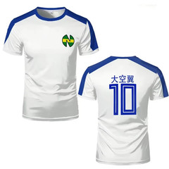 Captain TsubasaSports T-shirts For Men Anime Jersey Cosplay Custom Tops