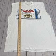 Vintage Stedman WDIZ Rock 100 FM Radio T Shirt Single Stitch Mens Medium Tee