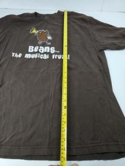 Vintage L Large 1990s Beans The Magical Fruit Graphic T-Shirt Brown Short Sleeve